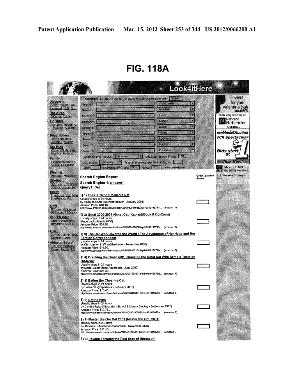 Metasearch Engine for Ordering Items Returned In Travel Related Search     Results Using Multiple Queries on Multiple Unique Hosts - diagram, schematic, and image 254