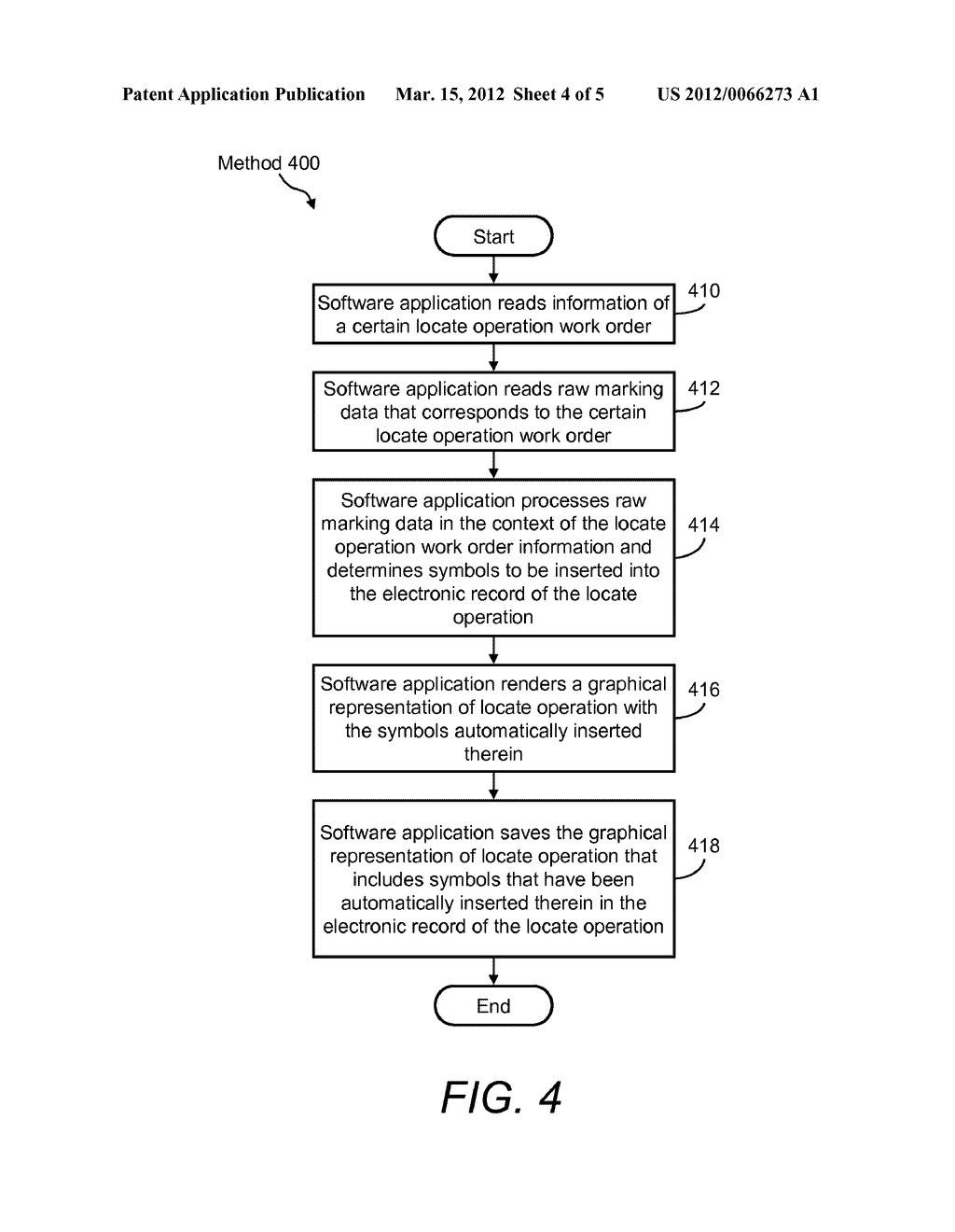 SYSTEM FOR AND METHODS OF AUTOMATICALLY INSERTING SYMBOLS INTO ELECTRONIC     RECORDS OF LOCATE OPERATIONS - diagram, schematic, and image 05