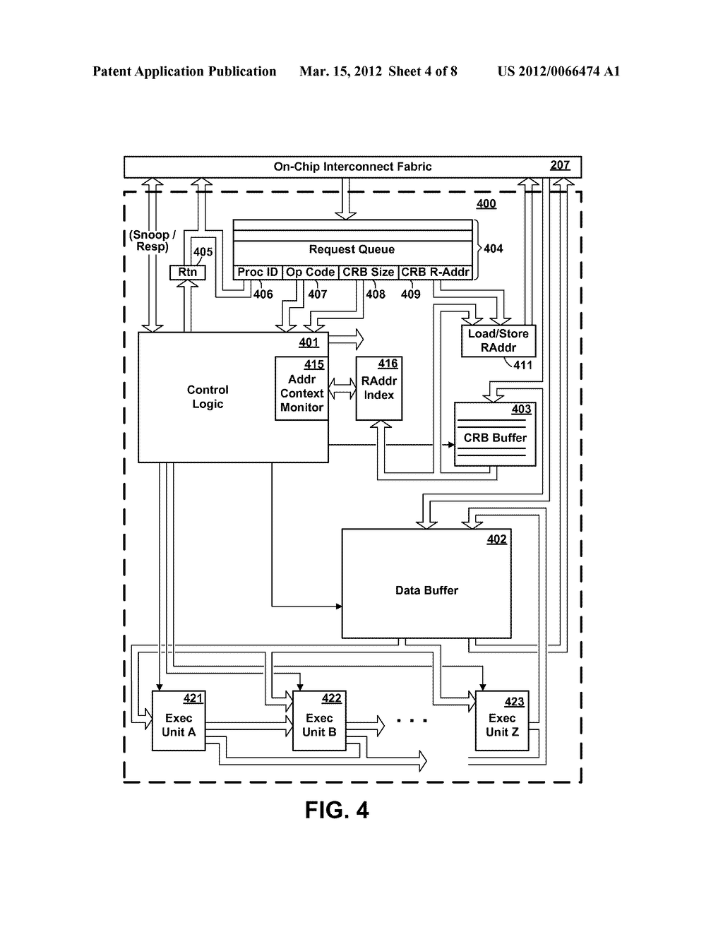 Real Address Accessing in a Coprocessor Executing on Behalf of an     Unprivileged Process - diagram, schematic, and image 05