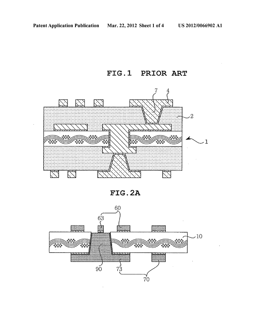 METHOD OF MANUFACTURING PRINTED CIRCUIT BOARD INCLUDING LANDLESS VIA - diagram, schematic, and image 02