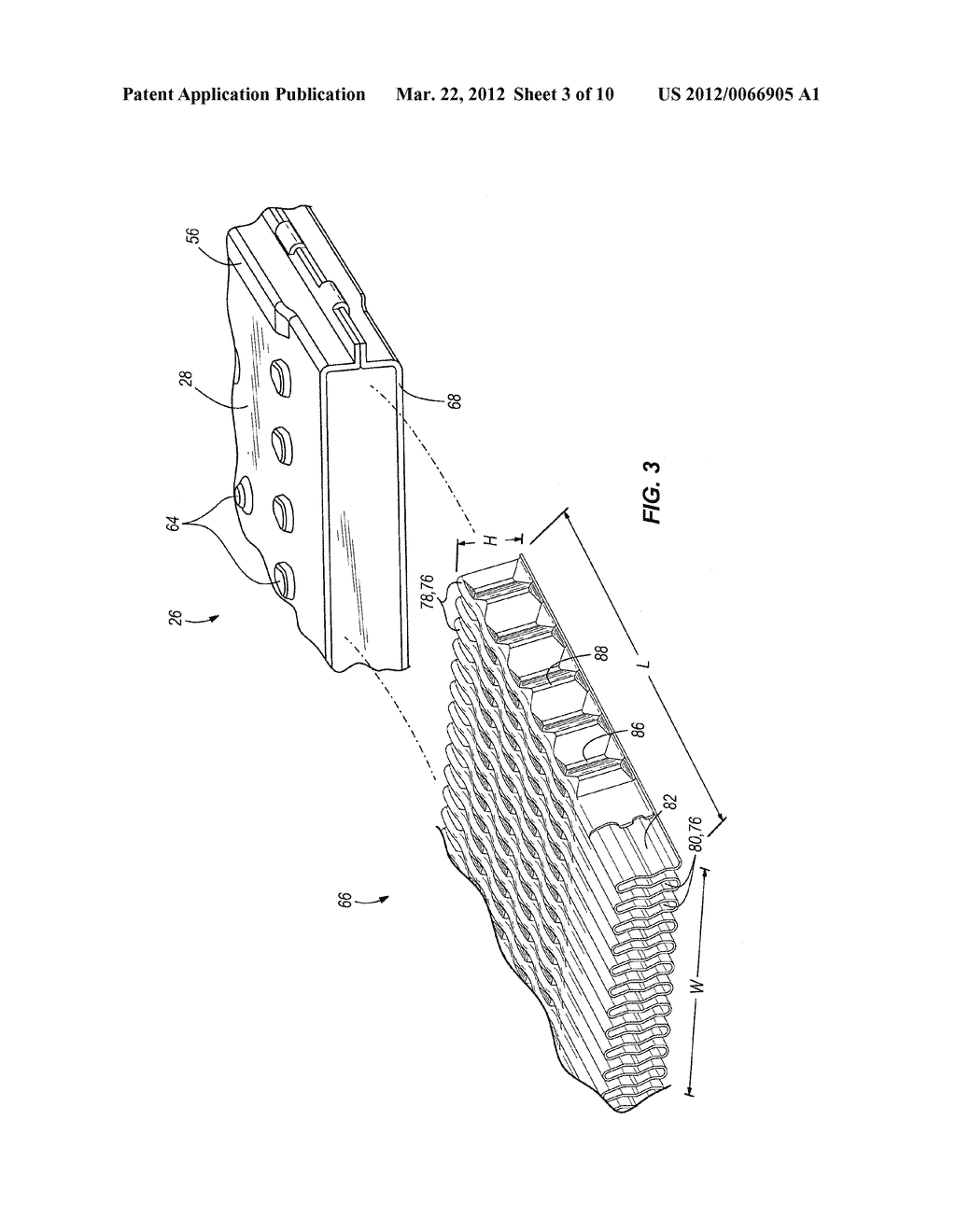 HEAT EXCHANGER HAVING A CONTOURED  INSERT AND METHOD OF ASSEMBLING THE     SAME - diagram, schematic, and image 04