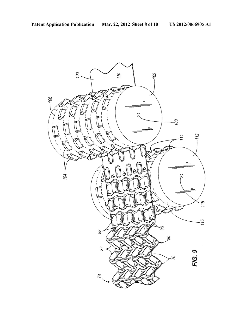 HEAT EXCHANGER HAVING A CONTOURED  INSERT AND METHOD OF ASSEMBLING THE     SAME - diagram, schematic, and image 09