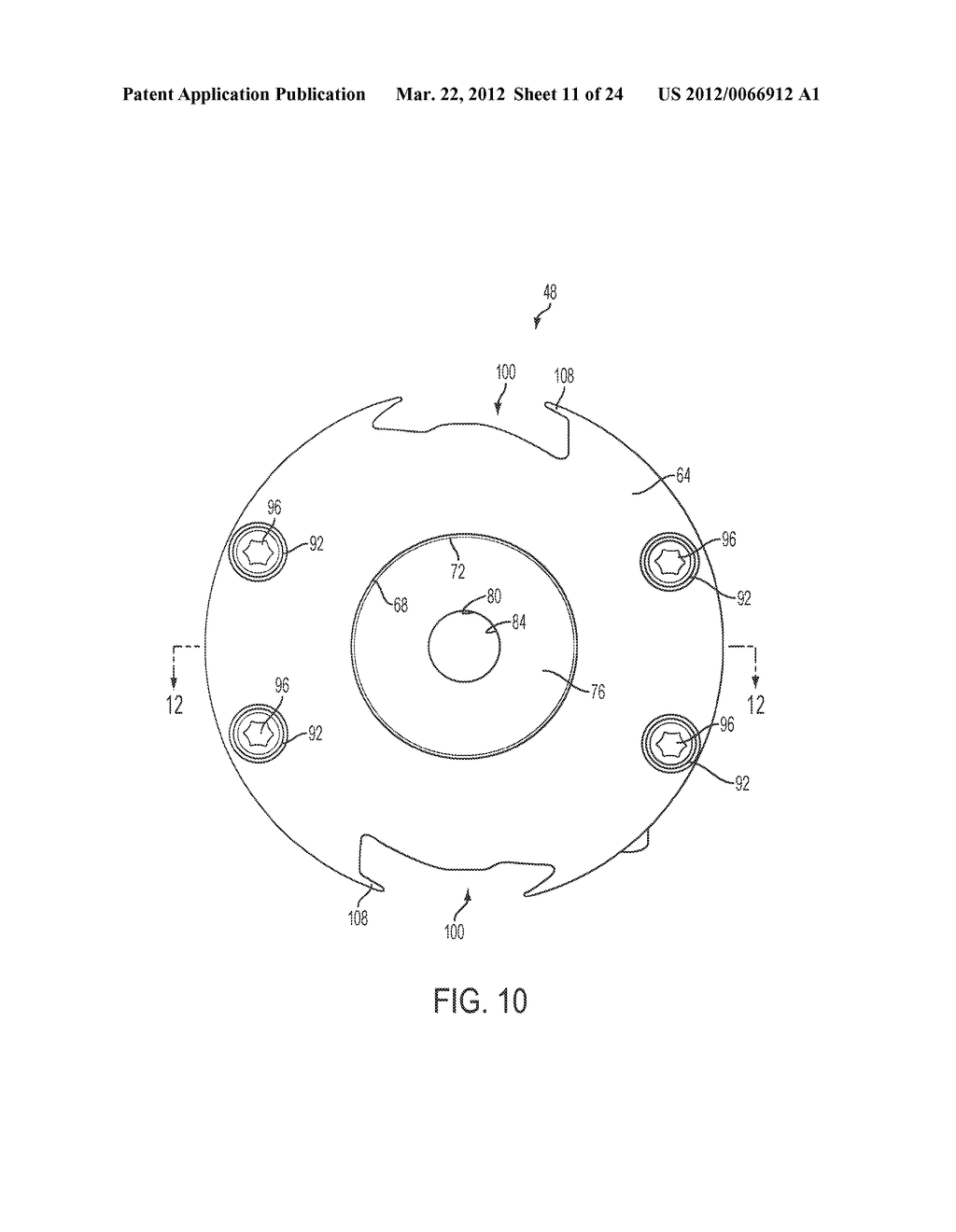 VARIABLE CUTTING HEIGHT TRIMMER HEAD - diagram, schematic, and image 12