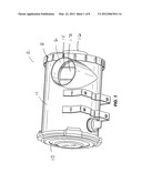 FILTER ELEMENT WITH FEATURES TO IMPROVE PRE-CLEANING PERFORMANCE, SEALING,     AND STRUCTURAL SUPPORT diagram and image