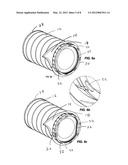 FILTER ELEMENT WITH FEATURES TO IMPROVE PRE-CLEANING PERFORMANCE, SEALING,     AND STRUCTURAL SUPPORT diagram and image