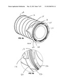 FILTER ELEMENT WITH FEATURES TO IMPROVE PRE-CLEANING PERFORMANCE, SEALING,     AND STRUCTURAL SUPPORT diagram and image