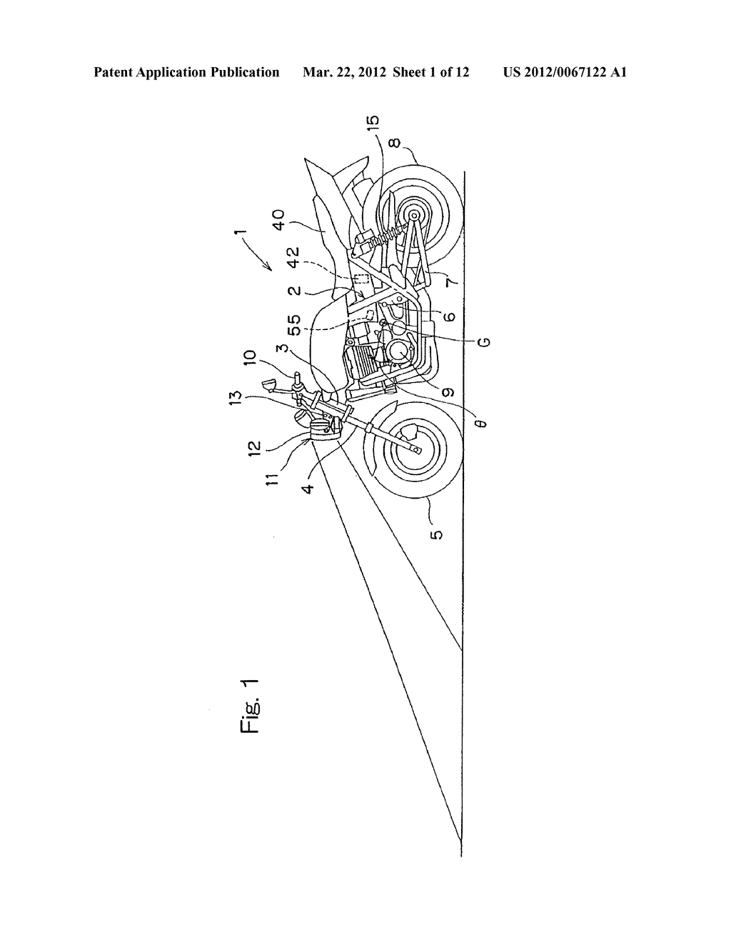 BANK ANGLE DETECTING DEVICE FOR VEHICLE - diagram, schematic, and image 02