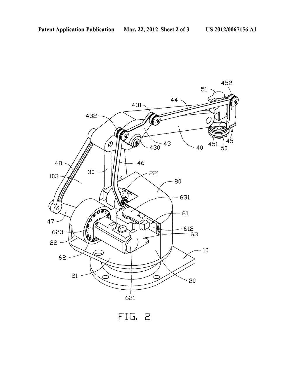 ROBOT FOR HANDLING OBJECT - diagram, schematic, and image 03