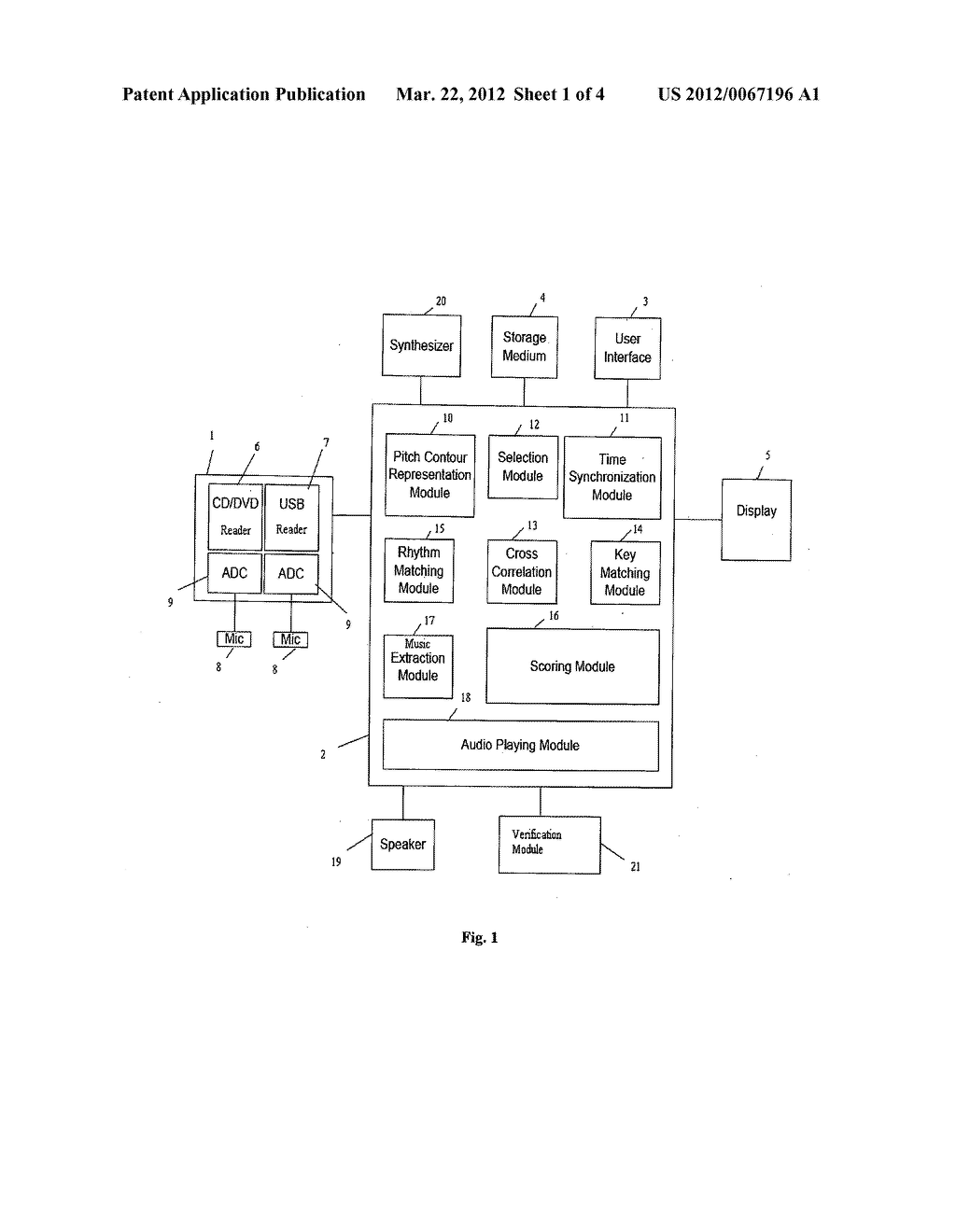 SYSTEM AND METHOD FOR SCORING A SINGING VOICE - diagram, schematic, and image 02