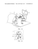 Facial make-up application machine and make-up application method using     the same diagram and image