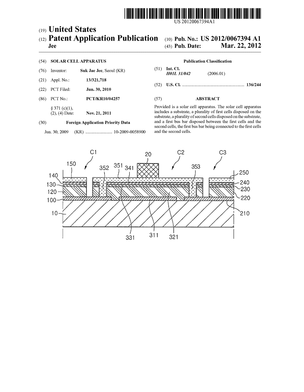 Solar Cell Apparatus - diagram, schematic, and image 01