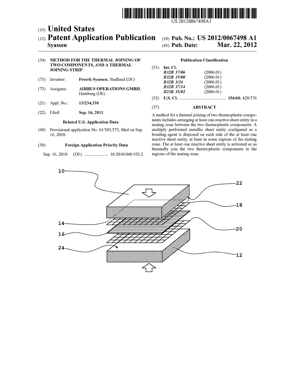 METHOD FOR THE THERMAL JOINING OF TWO COMPONENTS, AND A THERMAL JOINING     STRIP - diagram, schematic, and image 01