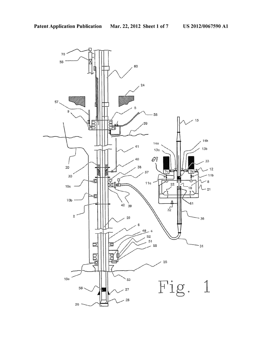 ARRANGEMENT AND METHOD FOR REGULATING BOTTOM HOLE PRESSURES WHEN DRILLING     DEEPWATER OFFSHORE WELLS - diagram, schematic, and image 02