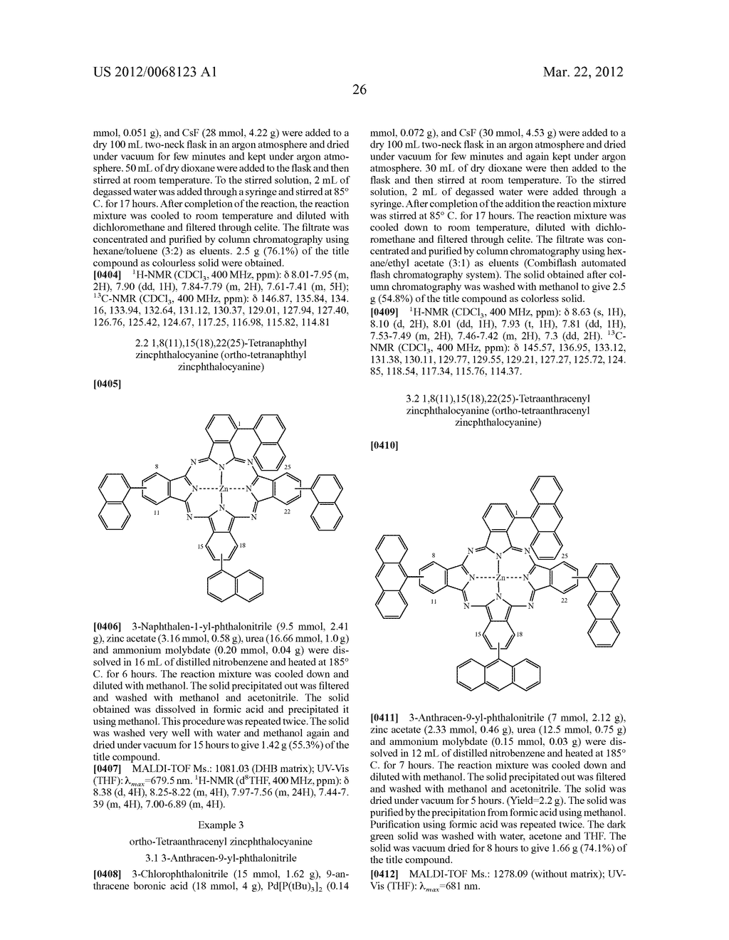 USE OF PHTHALOCYANINE COMPOUNDS WITH ARYL OR HETARYL SUBSTITUENTS IN     ORGANIC SOLAR CELLS - diagram, schematic, and image 30