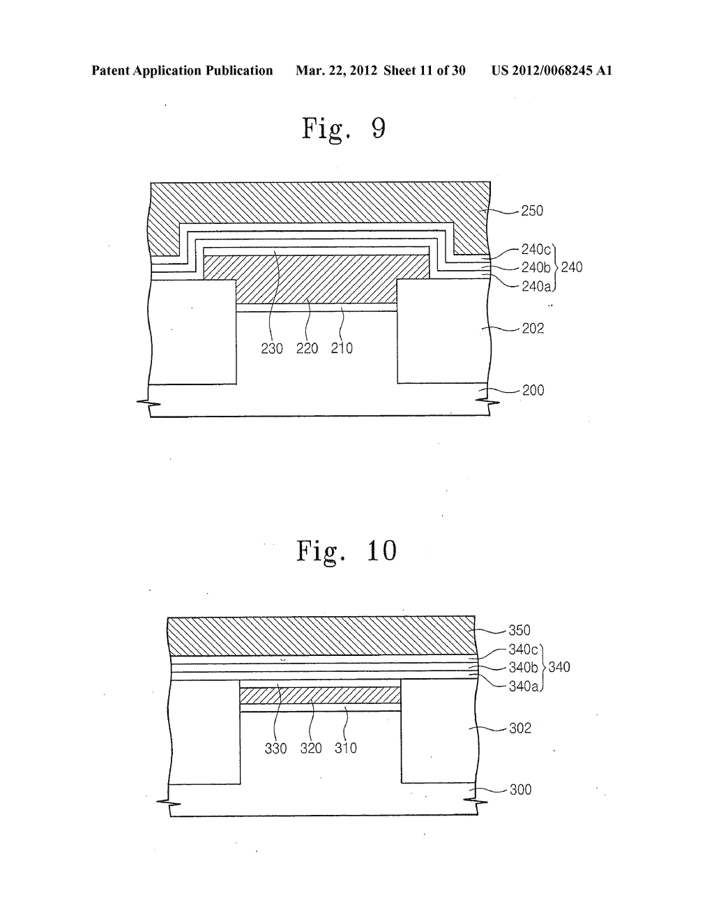 NON-VOLATILE MEMORY DEVICES INCLUDING BLOCKING INSULATION PATTERNS WITH     SUB-LAYERS HAVING DIFFERENT ENERGY BAND GAPS - diagram, schematic, and image 12