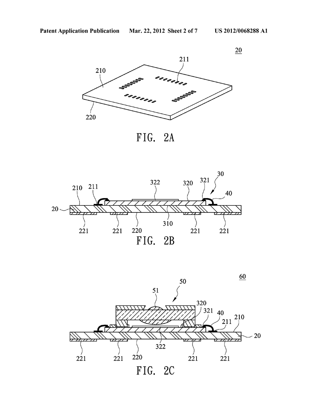 MANUFACTURING METHOD OF MOLDED IMAGE SENSOR PACKAGING STRUCTURE WITH     PREDETERMINED FOCAL LENGTH AND THE STRUCTURE USING THE SAME - diagram, schematic, and image 03