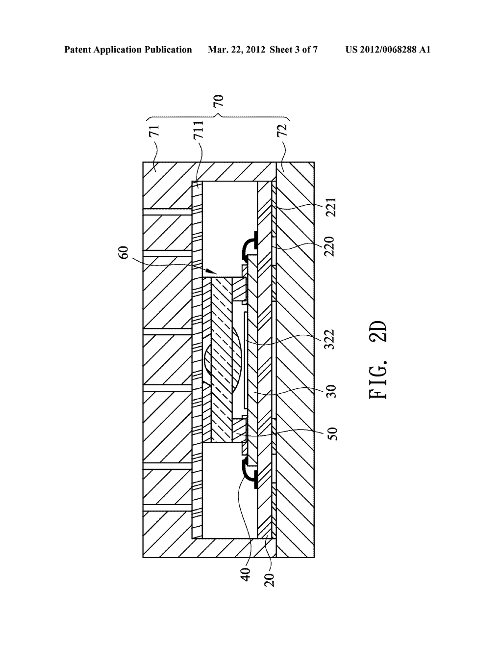 MANUFACTURING METHOD OF MOLDED IMAGE SENSOR PACKAGING STRUCTURE WITH     PREDETERMINED FOCAL LENGTH AND THE STRUCTURE USING THE SAME - diagram, schematic, and image 04