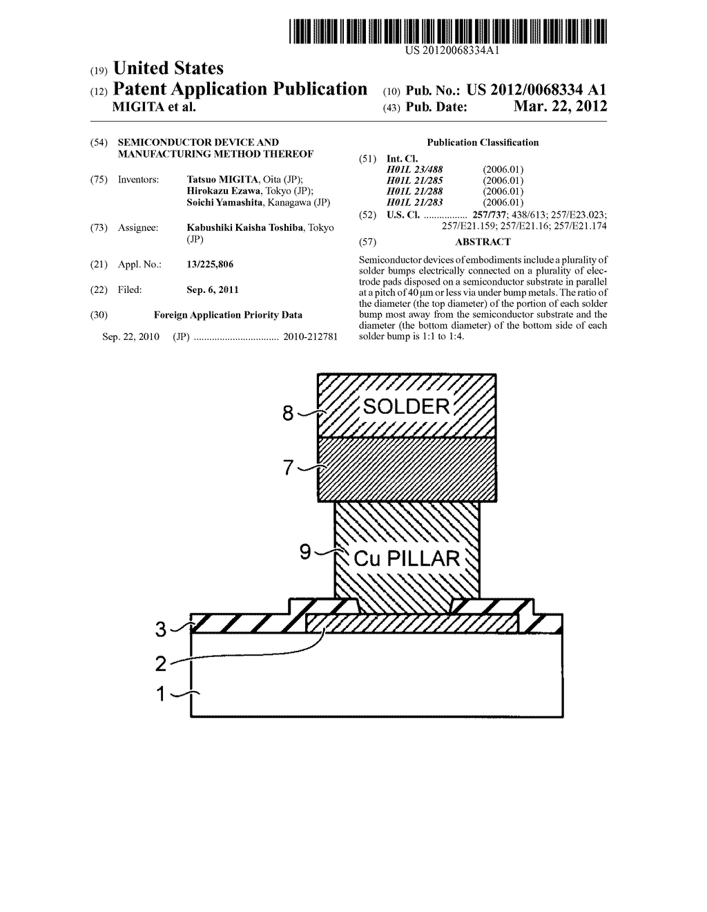 SEMICONDUCTOR DEVICE AND MANUFACTURING METHOD THEREOF - diagram, schematic, and image 01