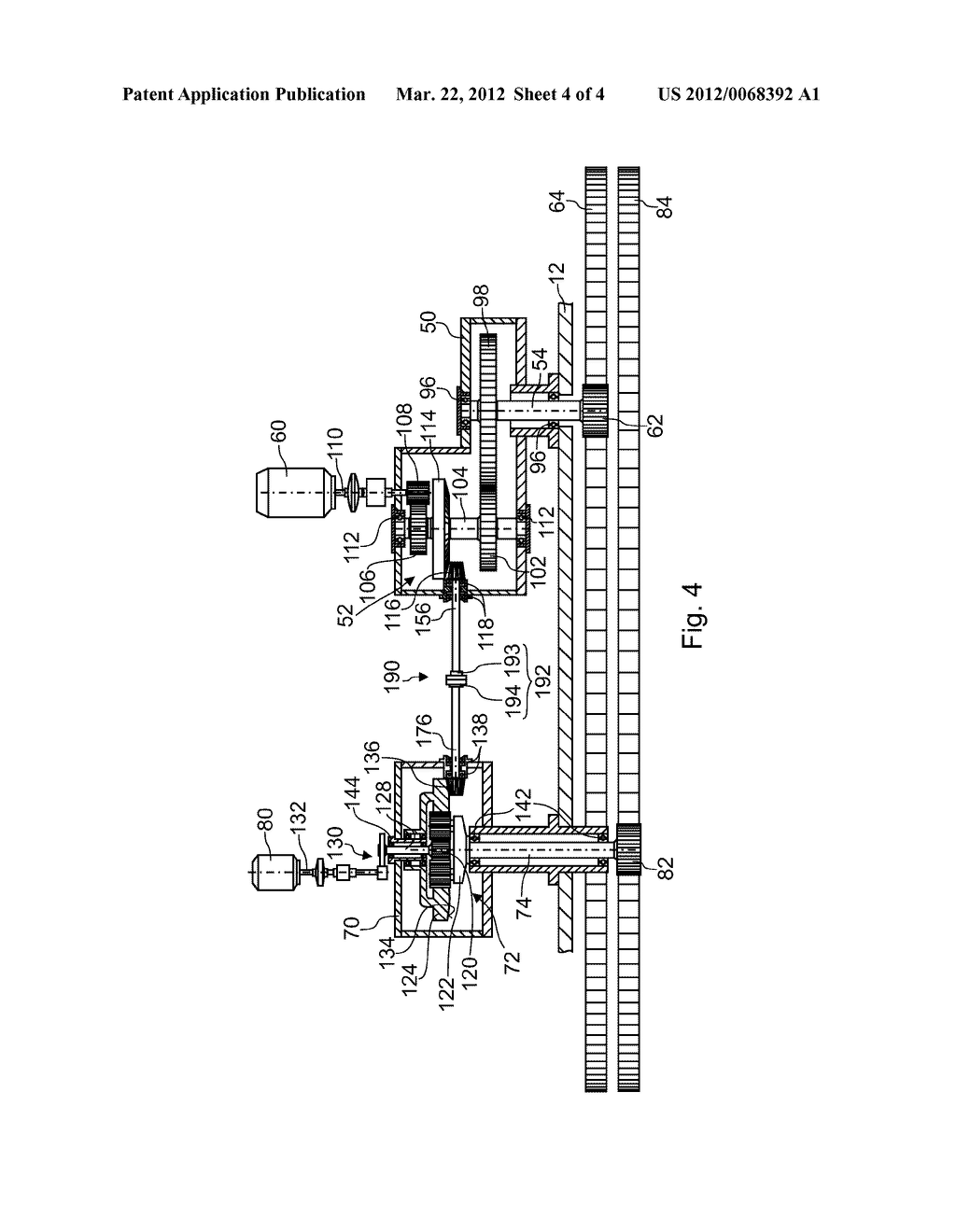 DEVICE FOR DISTRIBUTING CHARGE MATERIAL INTO A SHAFT FURNACE - diagram, schematic, and image 05