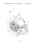 DRIVE ASSISTANCE DEVICE, WHEELCHAIR AND METHOD FOR DETERMINATION OF THE     PHYSICAL EFFICIENCY AND MUSCULAR EFFORT DATA OF A WHEELCHAIR DRIVER diagram and image