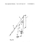 Vertical axis wind turbine generator with sails diagram and image