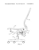 CHAIR ASSEMBLY WITH A BACKREST-ADJUSTING DEVICE diagram and image