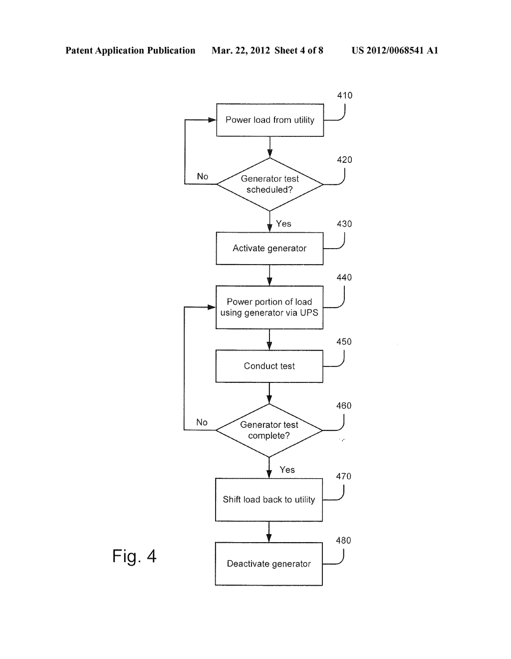 POWER SUPPLY SYSTEMS AND METHODS EMPLOYING A UPS INTERFACED GENERATOR - diagram, schematic, and image 05