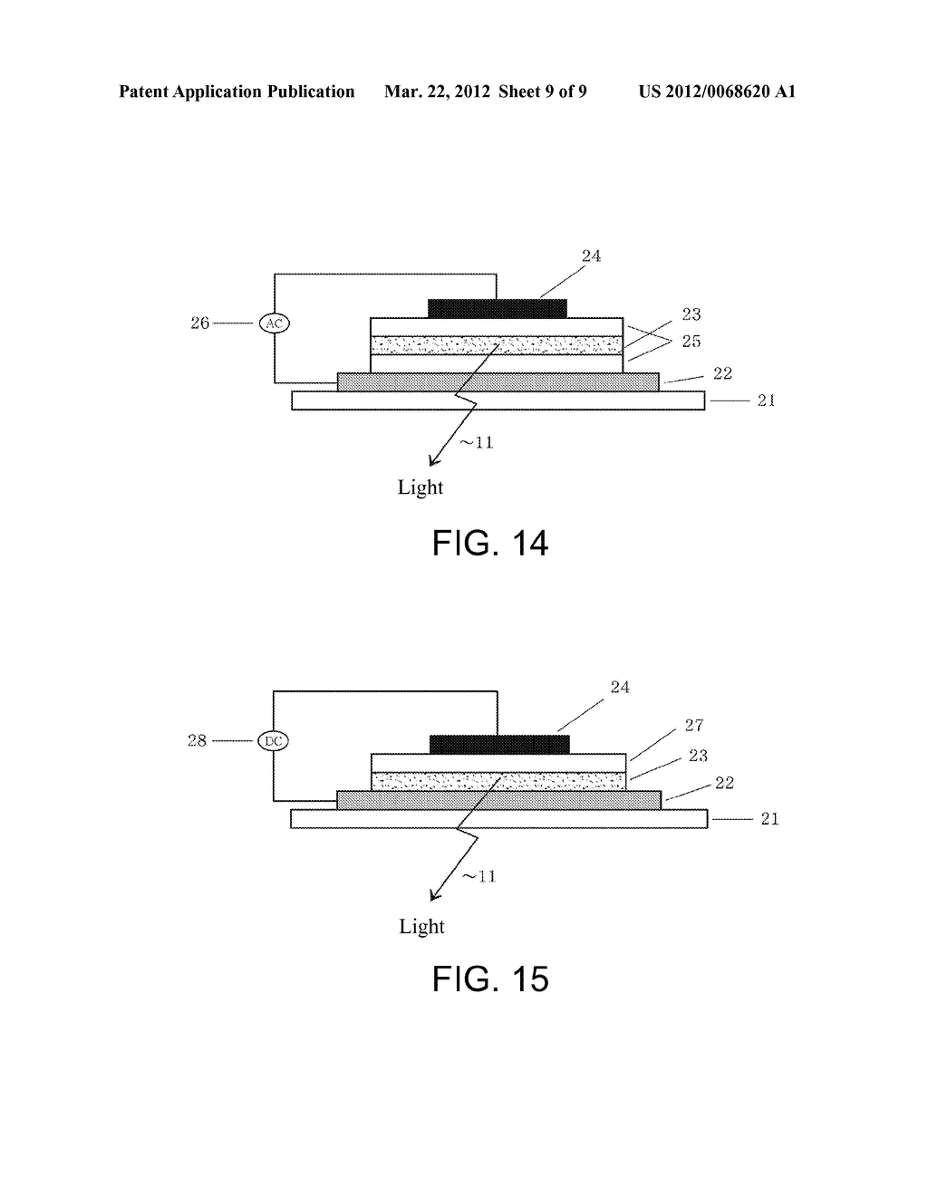 DC-DRIVEN ELECTROLUMINESCENCE DEVICE AND LIGHT EMISSION METHOD - diagram, schematic, and image 10