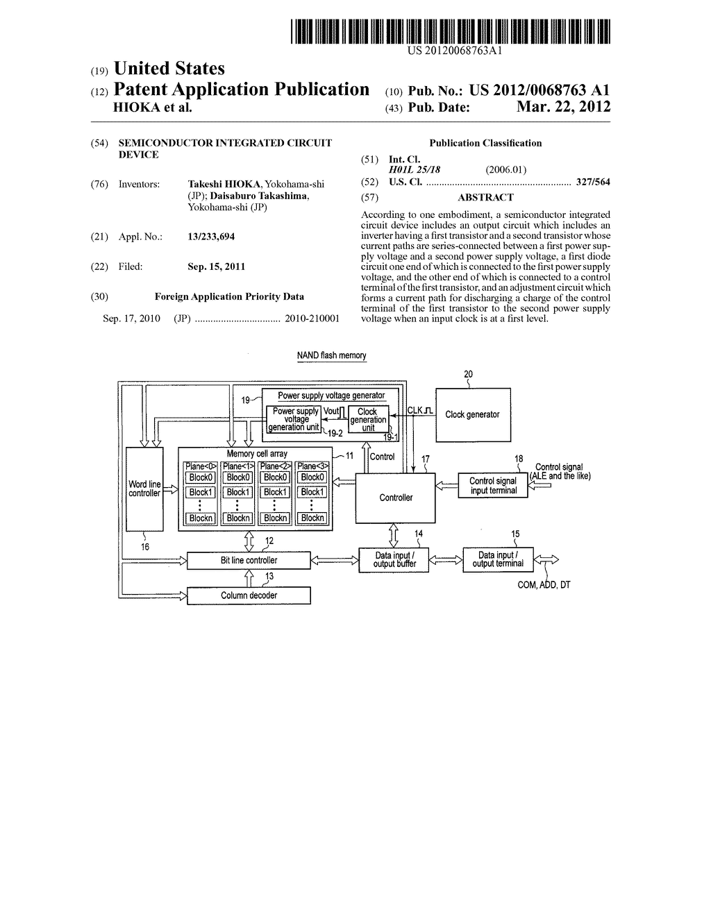 SEMICONDUCTOR INTEGRATED CIRCUIT DEVICE - diagram, schematic, and image 01