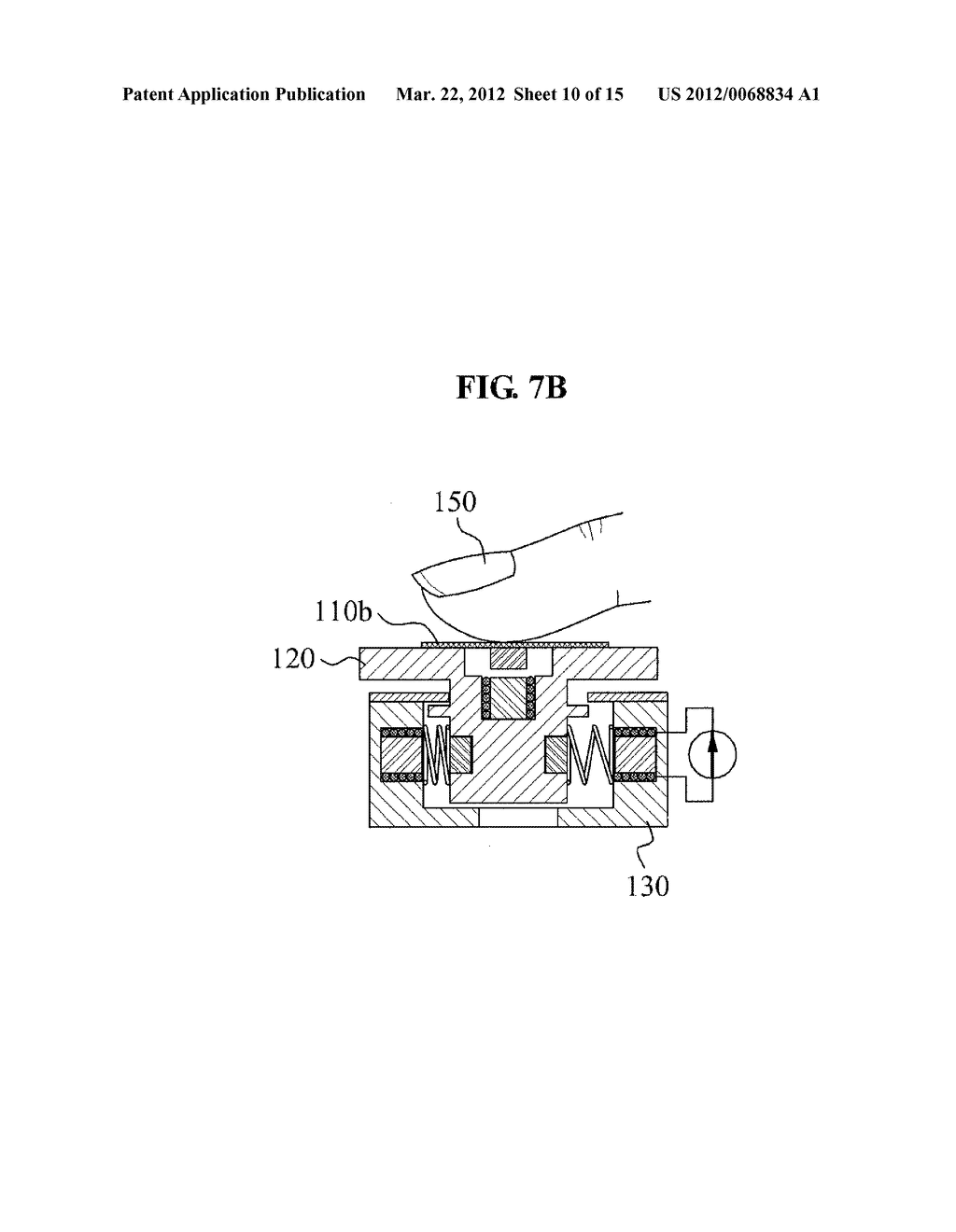 SYSTEM, APPARATUS, AND METHOD PROVIDING 3-DIMENSIONAL TACTILE FEEDBACK - diagram, schematic, and image 11