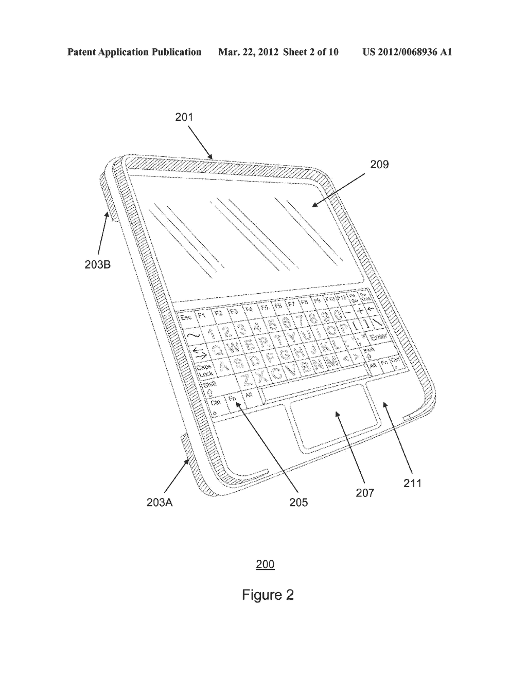 Apparatus and Method for Automatic Enablement of a Rear-Face Entry in a     Mobile Device - diagram, schematic, and image 03