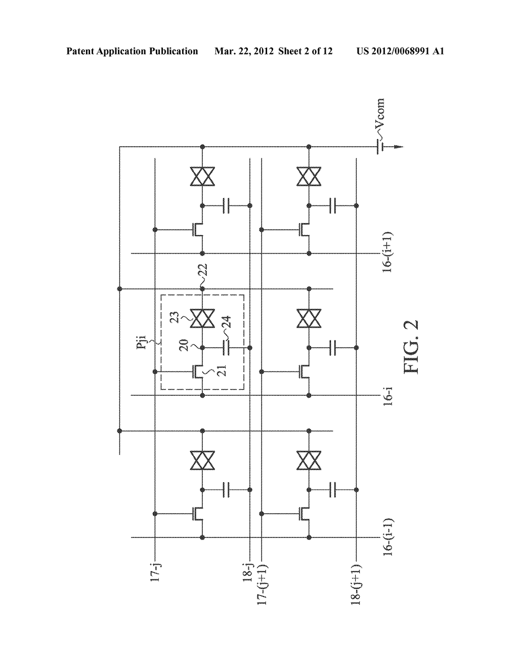 ACTIVE MATRIX DISPLAY DEVICES AND ELECTRONIC APPARATUSES USING THE SAME - diagram, schematic, and image 03