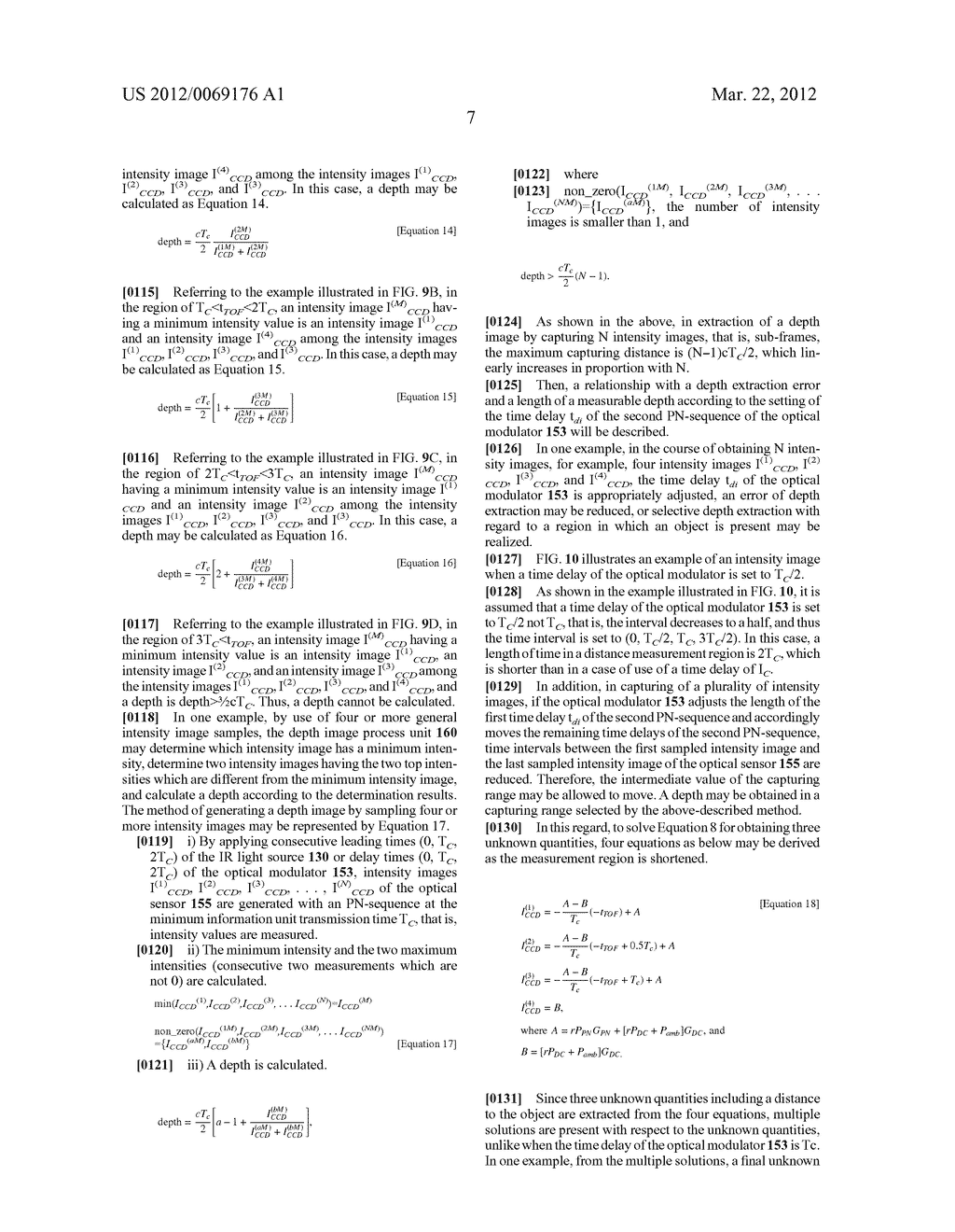 APPARATUS AND METHOD FOR GENERATING DEPTH IMAGE - diagram, schematic, and image 25