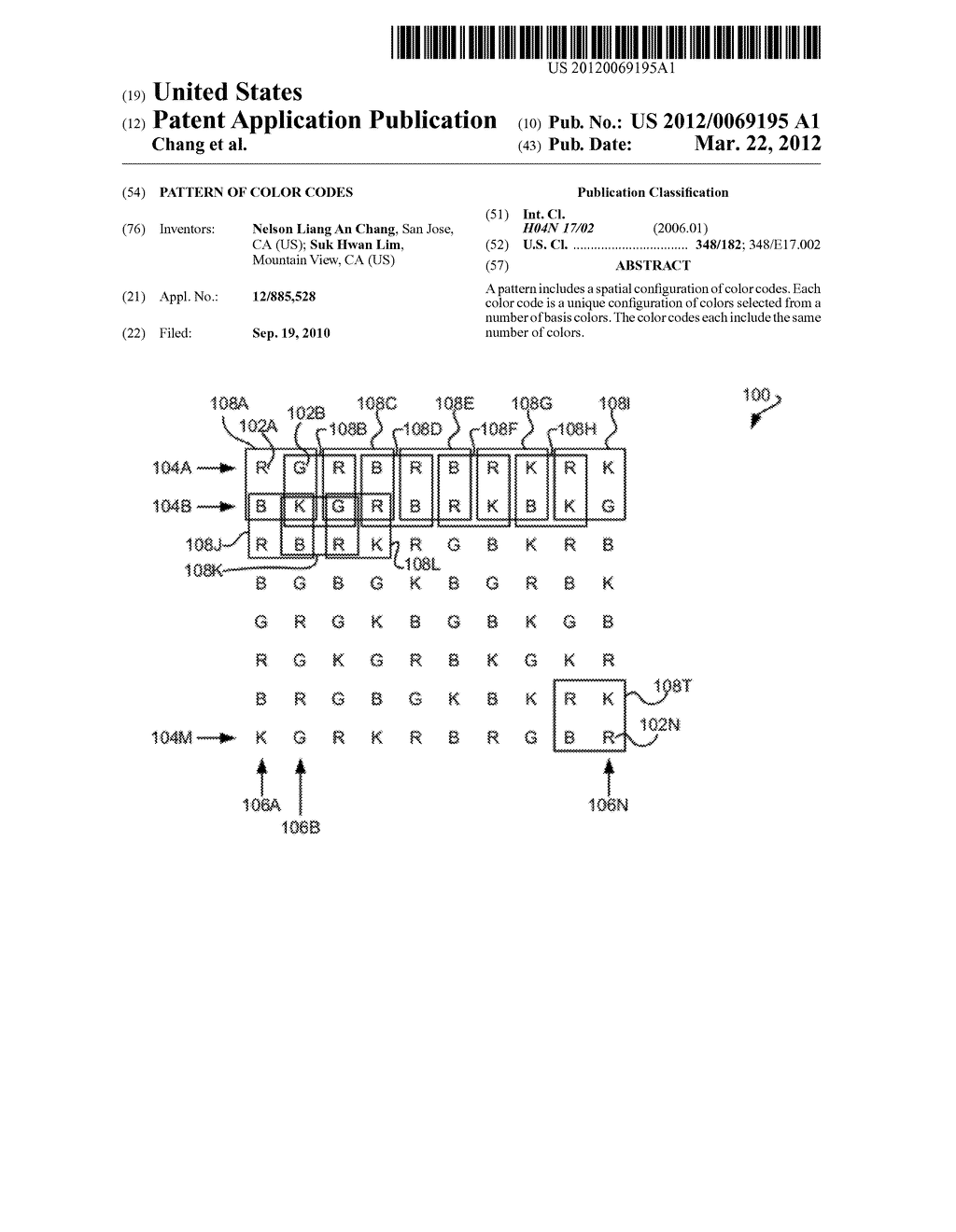 Pattern of Color Codes - diagram, schematic, and image 01