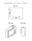 Imaging Apparatus capable of detecting and displaying information with     respect to an incline thereof diagram and image