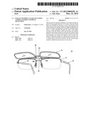 Flip-up and down glasses including a spring-loaded cam-hinge mechanism diagram and image