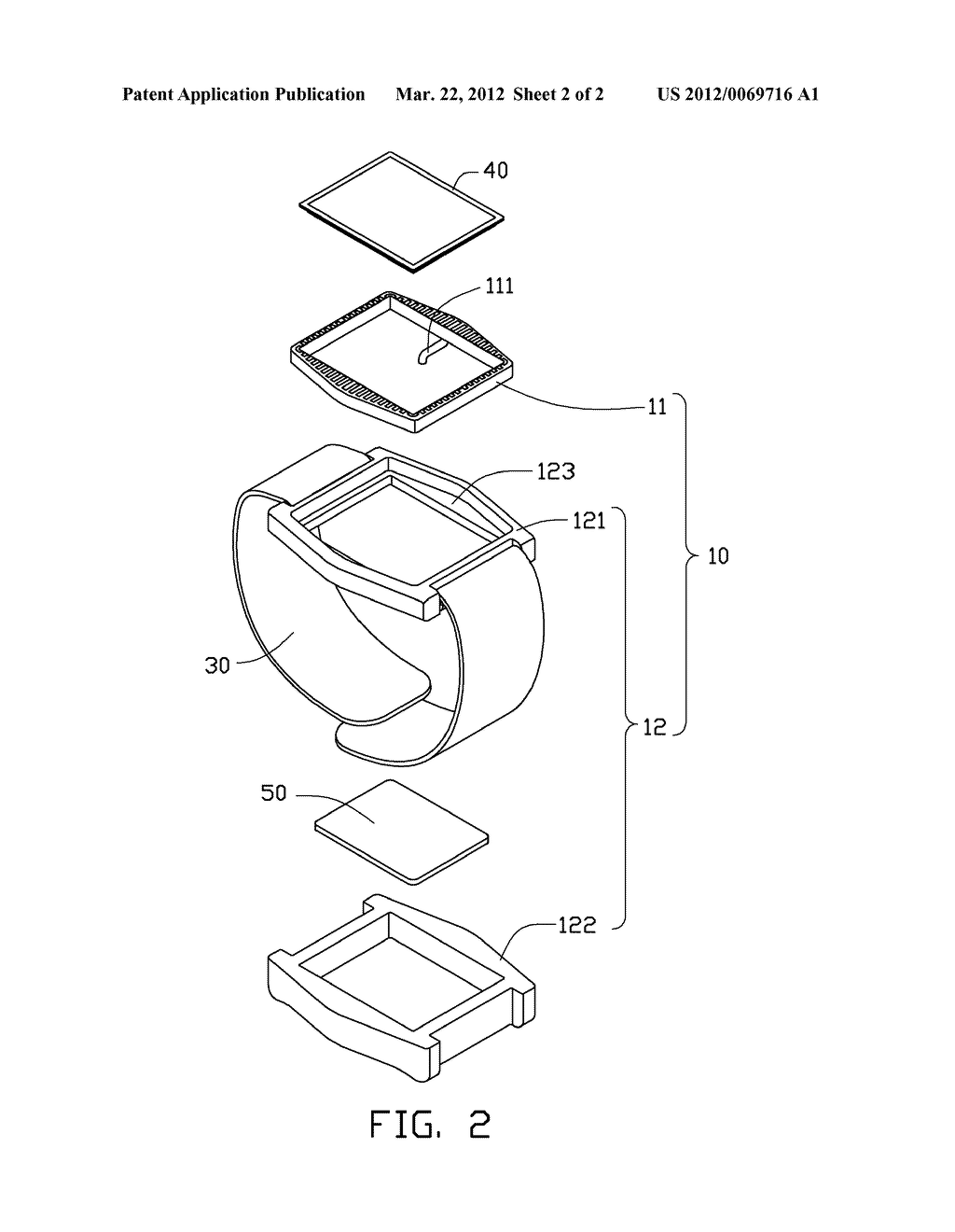 WEARABLE ELECTRONIC DEVICE WITH WIRELESS COMMUNICATION FUNCTION - diagram, schematic, and image 03