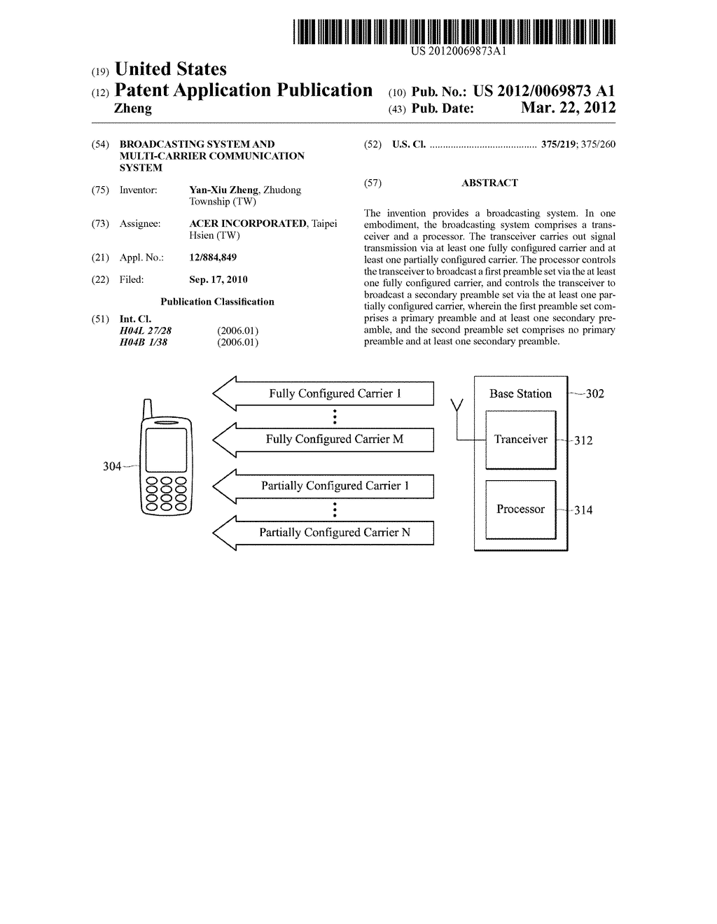 Broadcasting System and Multi-Carrier Communication System - diagram, schematic, and image 01