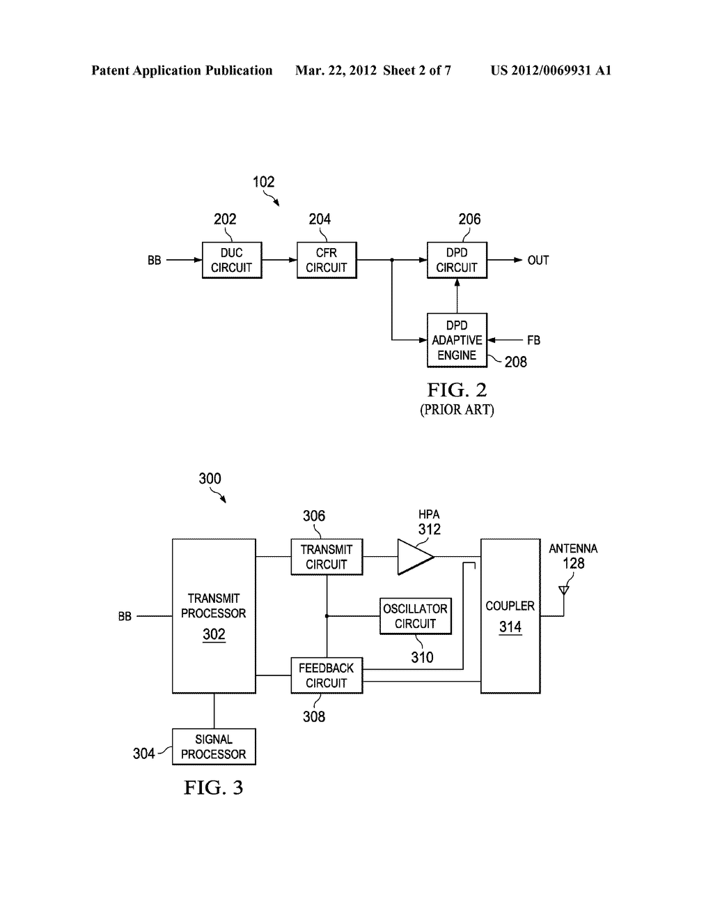 MULTI-BAND POWER AMPLIFIER DIGITAL PREDISTORTION SYSTEM AND METHOD - diagram, schematic, and image 03