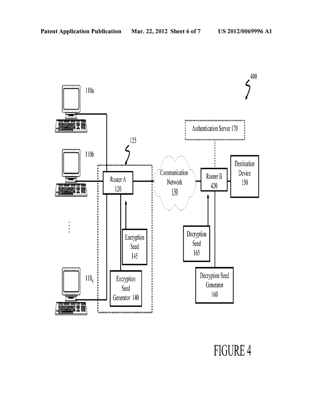 SYSTEM AND METHOD FOR ENCRYPTING TRAFFIC ON A NETWORK - diagram, schematic, and image 07