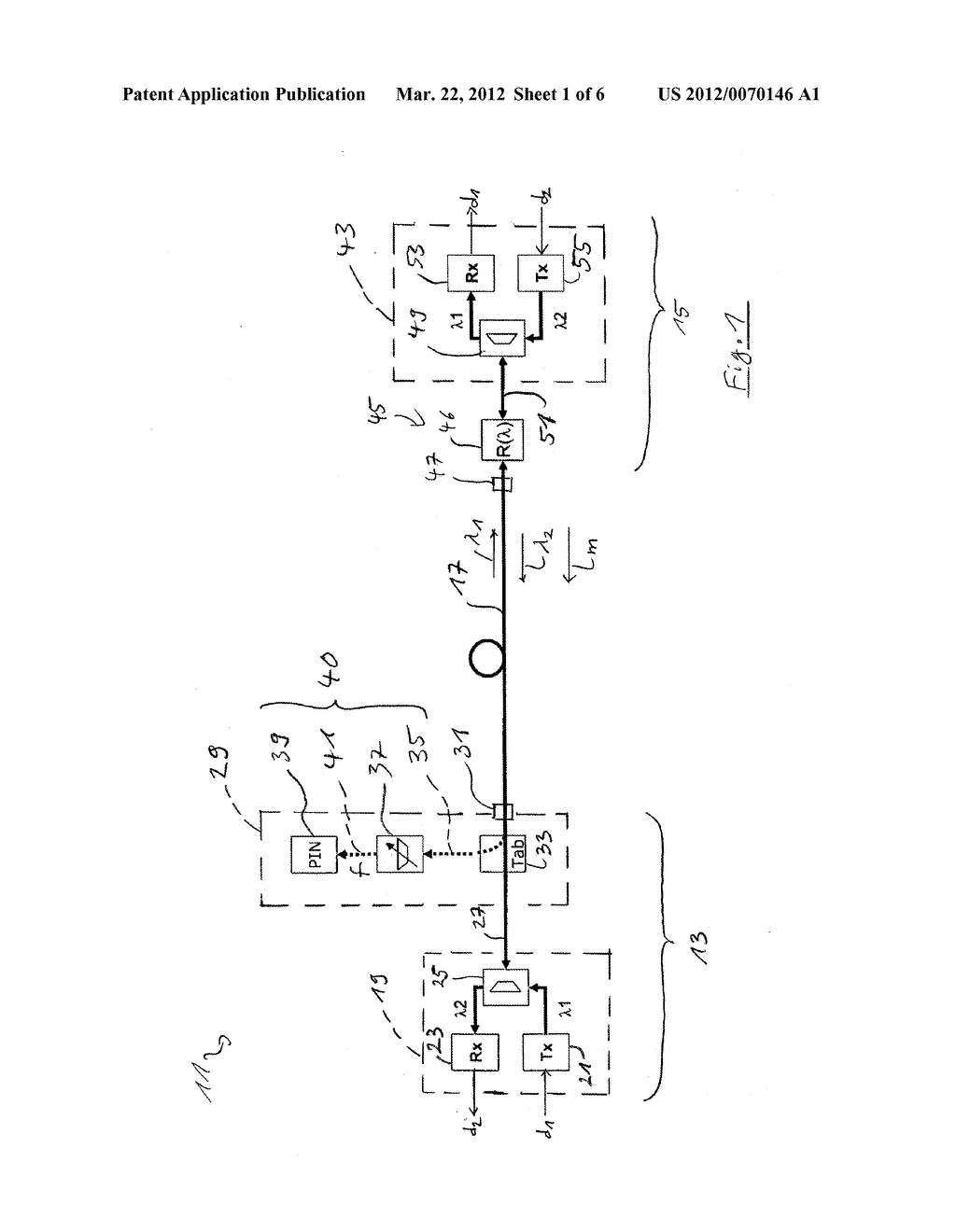 Monitoring Node and Reflector Node of an Optical Communication Network,     Optical Communication Network, and Method for Operating an Optical     Communication Network - diagram, schematic, and image 02