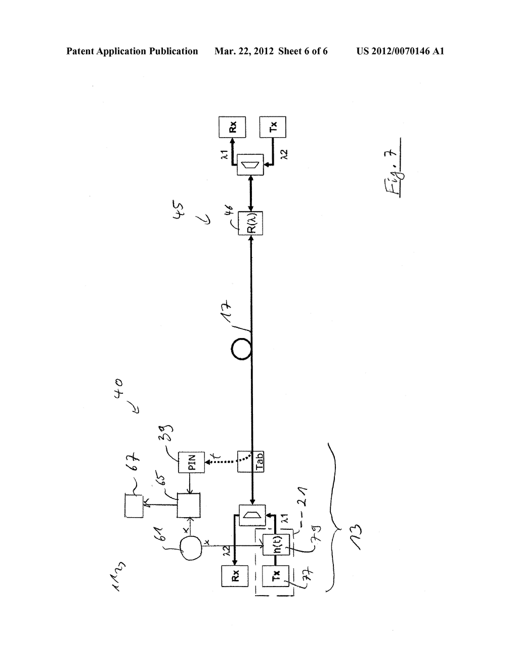 Monitoring Node and Reflector Node of an Optical Communication Network,     Optical Communication Network, and Method for Operating an Optical     Communication Network - diagram, schematic, and image 07