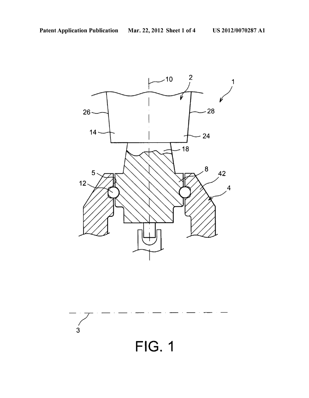 PROPELLER FOR AN AIRCRAFT TURBINE ENGINE COMPRISING A VANE RETAINING RING     MOUNTED ABOUT THE HUB - diagram, schematic, and image 02