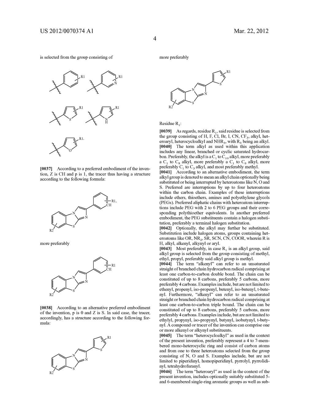 Compounds for Non-Invasive Measurement of Aggregates of Amyloid Peptides - diagram, schematic, and image 16