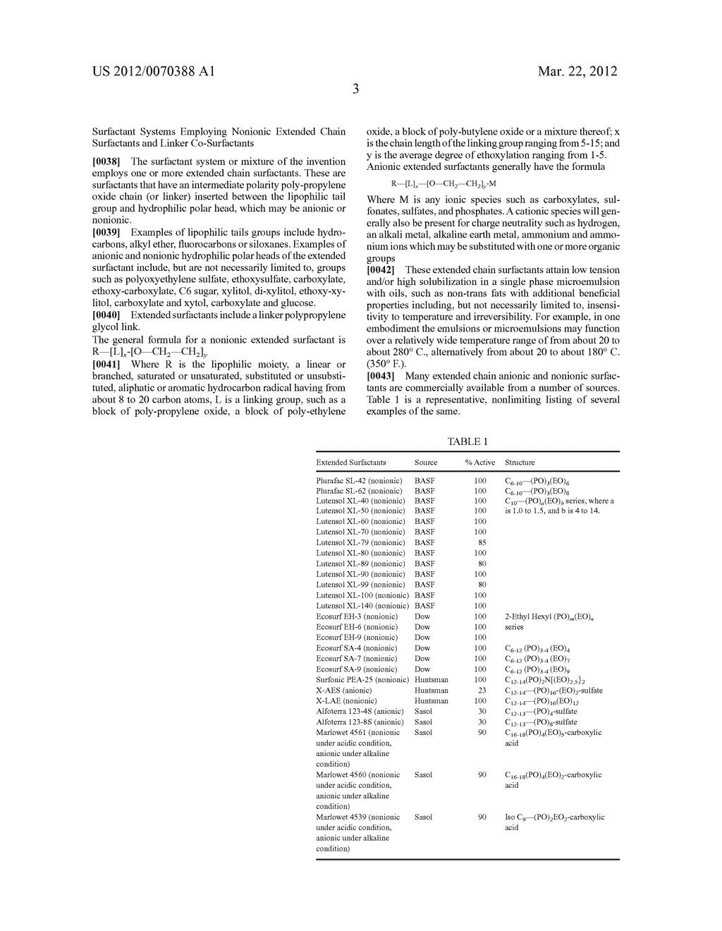 CLEANING COMPOSITIONS AND EMULSIONS OR MICROEMULSIONS EMPLOYING EXTENDED     CHAIN NONIONIC SURFACTANTS - diagram, schematic, and image 09