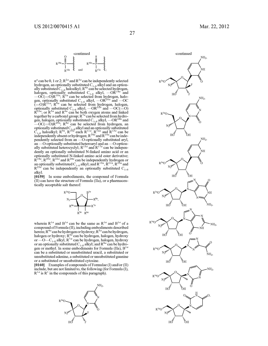 AZIDO NUCLEOSIDES AND NUCLEOTIDE ANALOGS - diagram, schematic, and image 29