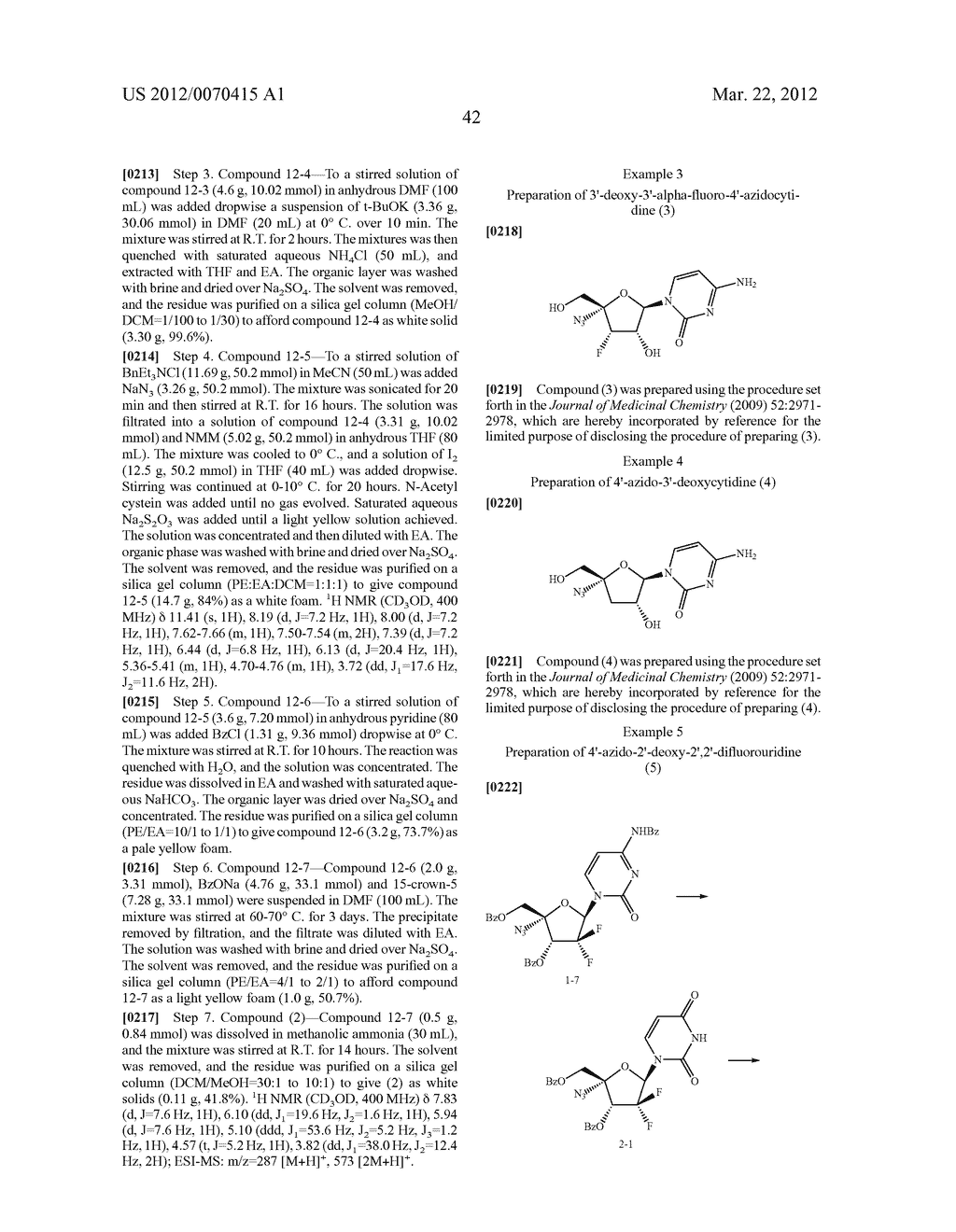 AZIDO NUCLEOSIDES AND NUCLEOTIDE ANALOGS - diagram, schematic, and image 44