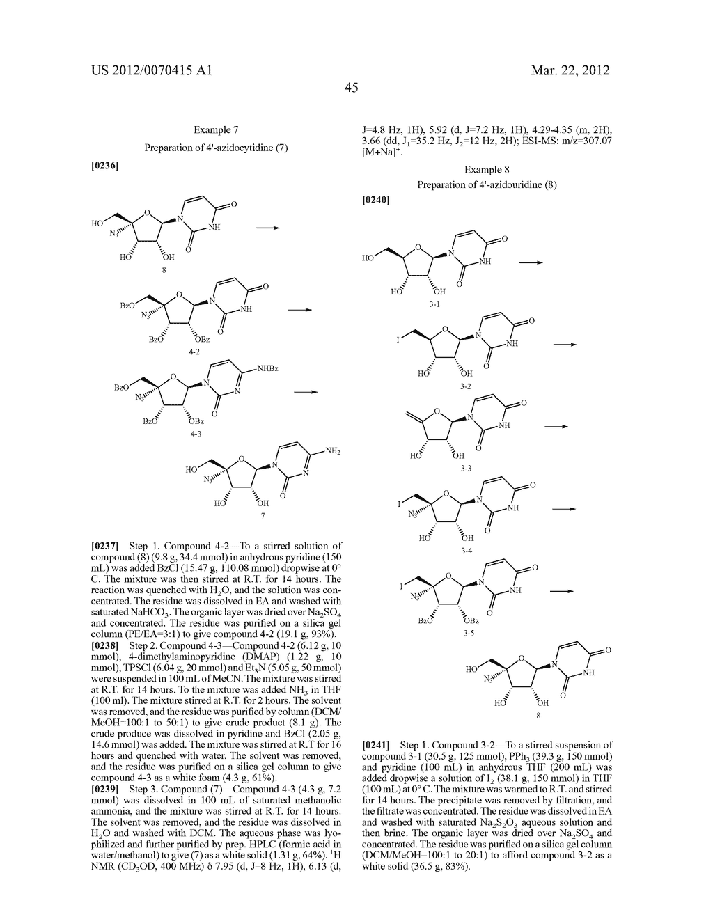 AZIDO NUCLEOSIDES AND NUCLEOTIDE ANALOGS - diagram, schematic, and image 47