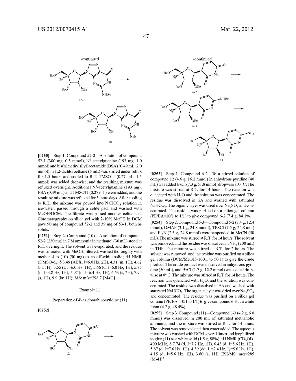 AZIDO NUCLEOSIDES AND NUCLEOTIDE ANALOGS - diagram, schematic, and image 49