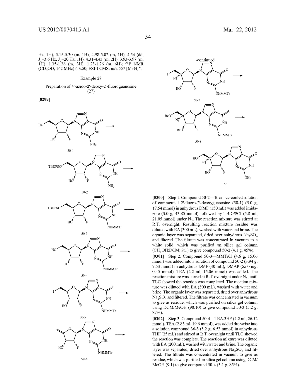 AZIDO NUCLEOSIDES AND NUCLEOTIDE ANALOGS - diagram, schematic, and image 56